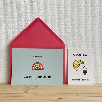 greeting card - Happily