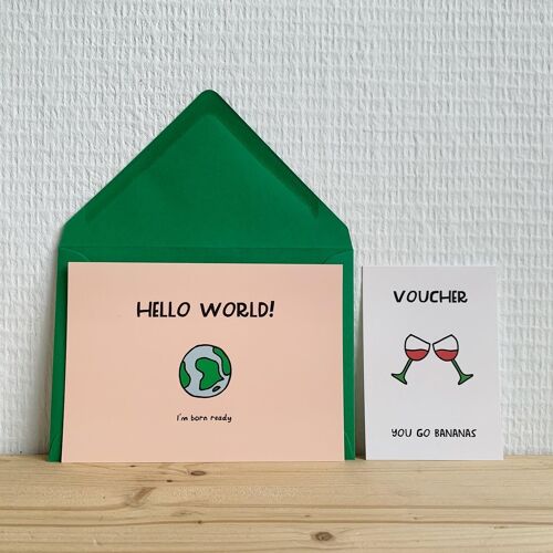 greeting card - Hello world