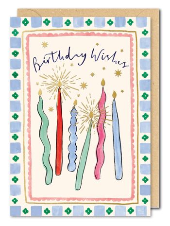 Carte de bougies d'anniversaire 1