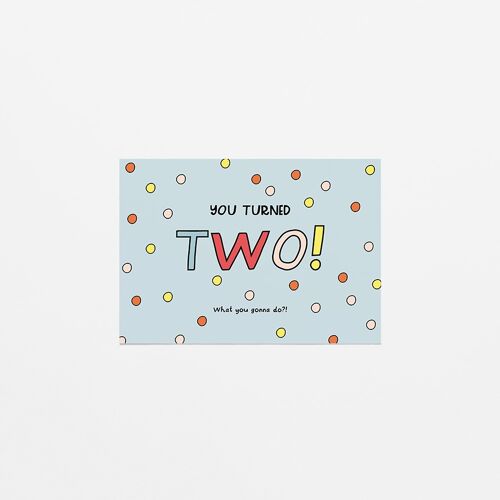 greeting card - Two years