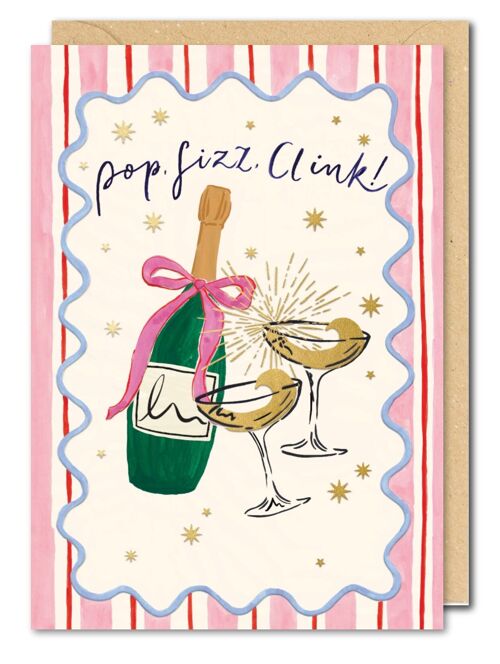 Champagne Birthday  Card