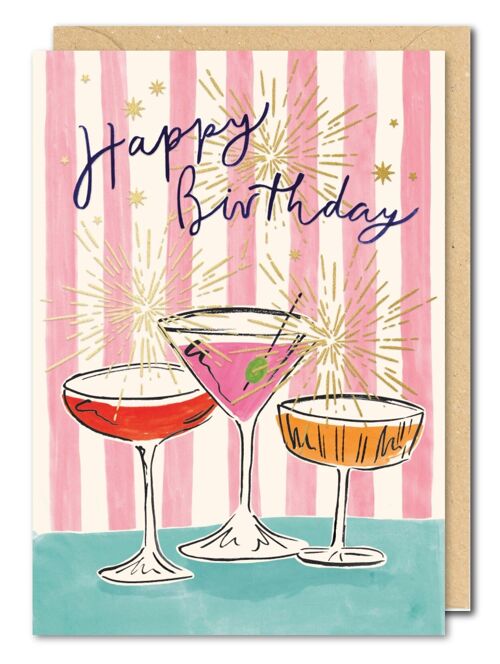 Birthday Drinks Card