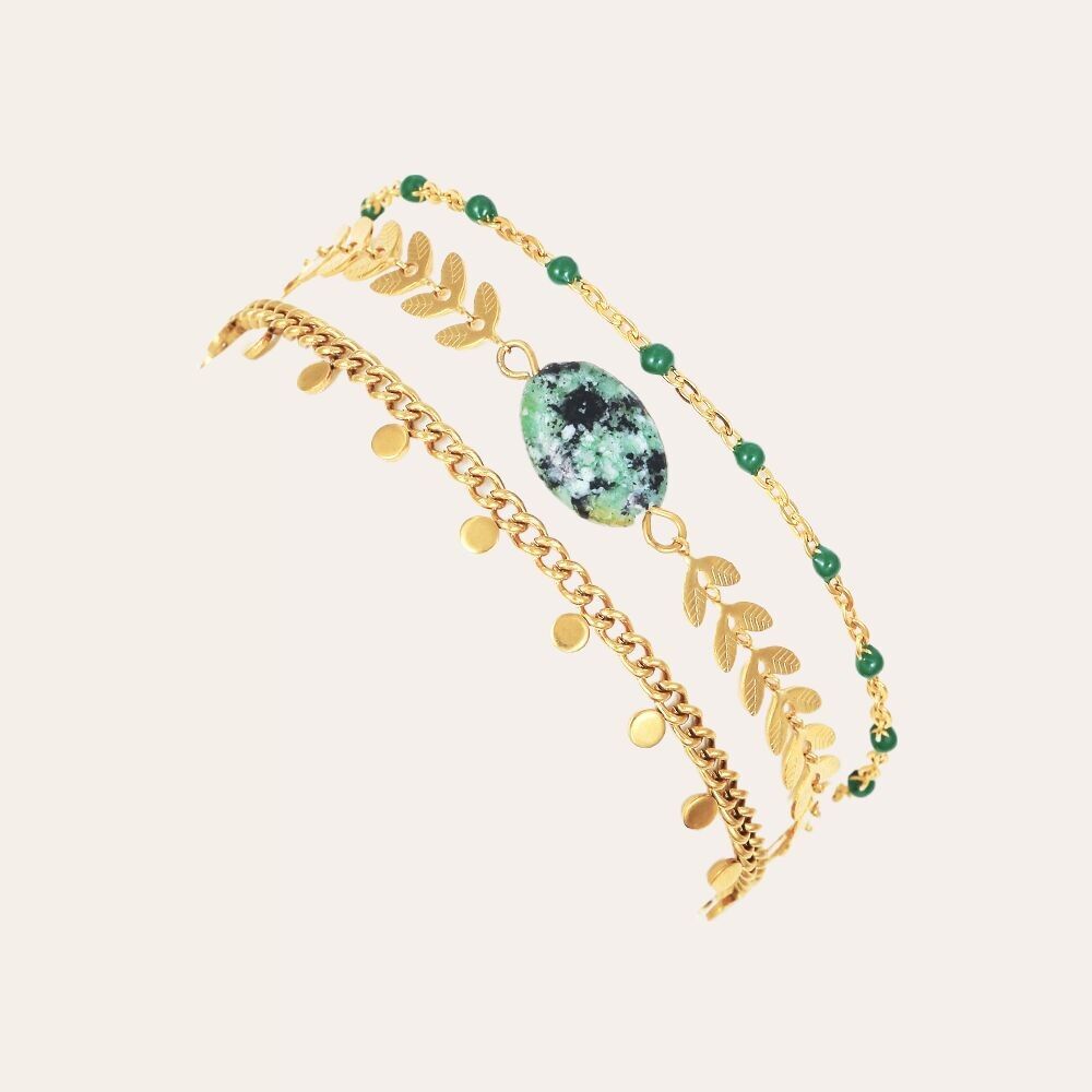 BRACCIALE MULTILIAN IN TURCHESE AFRICANO