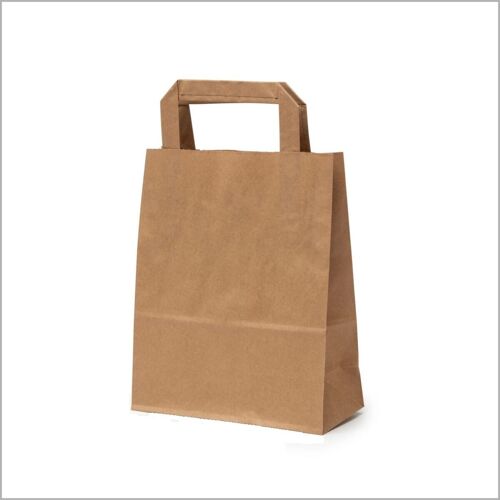 Kraft bag brown – budget – mini (18×24+8) box of 500 pieces