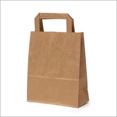 Kraft bag brown – budget – large (28×36+12) box of 300 pieces
