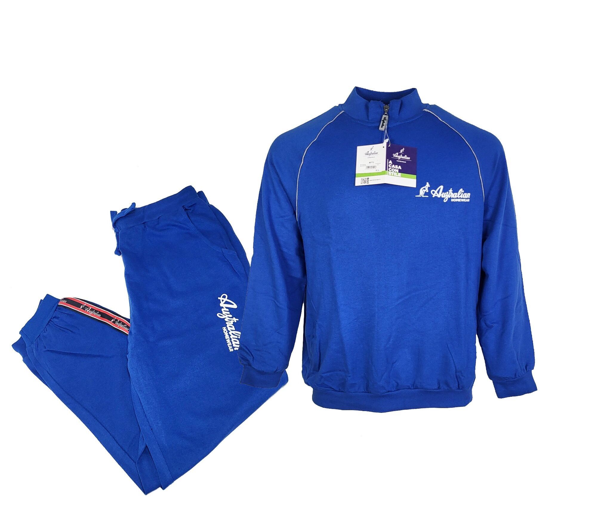 Buy wholesale Royal blue "Australian" tracksuits/home suits for men