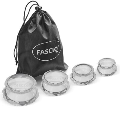 Cellulite Cupping Set of 4 cups| Easy to press | Suitable for cupping massage & therapy | FDA grade Silicone |