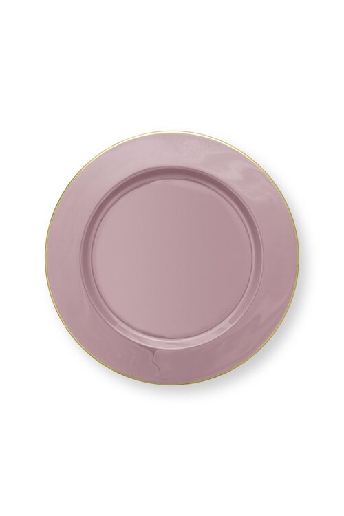 PIP - Assiette de présentation Lily & Lotus en métal Lilas - 32cm