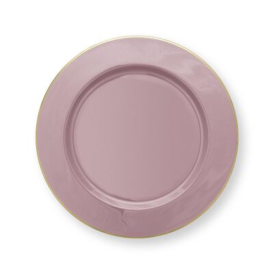 PIP - Lily & Lotus presentation plate in Lilac metal - 32cm