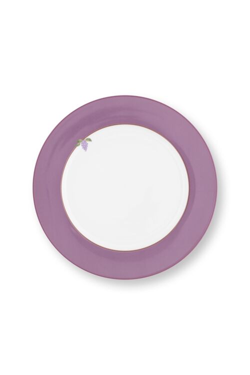 PIP - Assiette plate Lily & Lotus Uni Lilas - 26,5cm