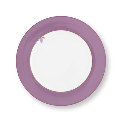 PIP - Lily & Lotus Plain Lilac Dinner Plate - 26.5cm