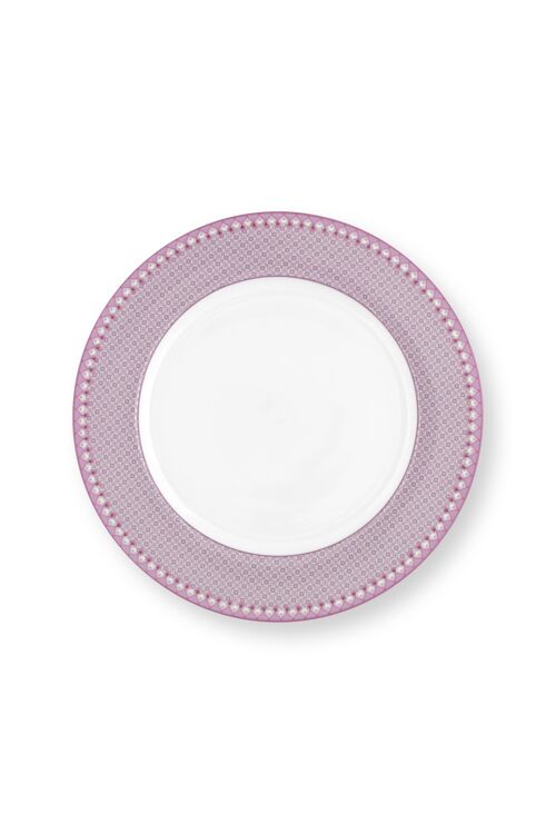 PIP - Assiette plate Lily & Lotus Lilas - 26,5cm