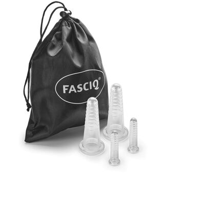 Facial Cupping set | 2 x mini en 2 x medium| Smoother & firmer skin | FDA grade silicone