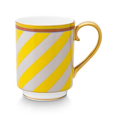 PIP - Grand mug Pip Chique Stripes Or-Jaune - 350ml