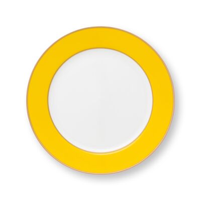 PIP - Plato de postre Pip Chique amarillo dorado - 23cm