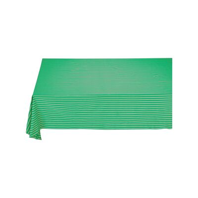 PIP - Green Striped Tablecloth - 160x250cm