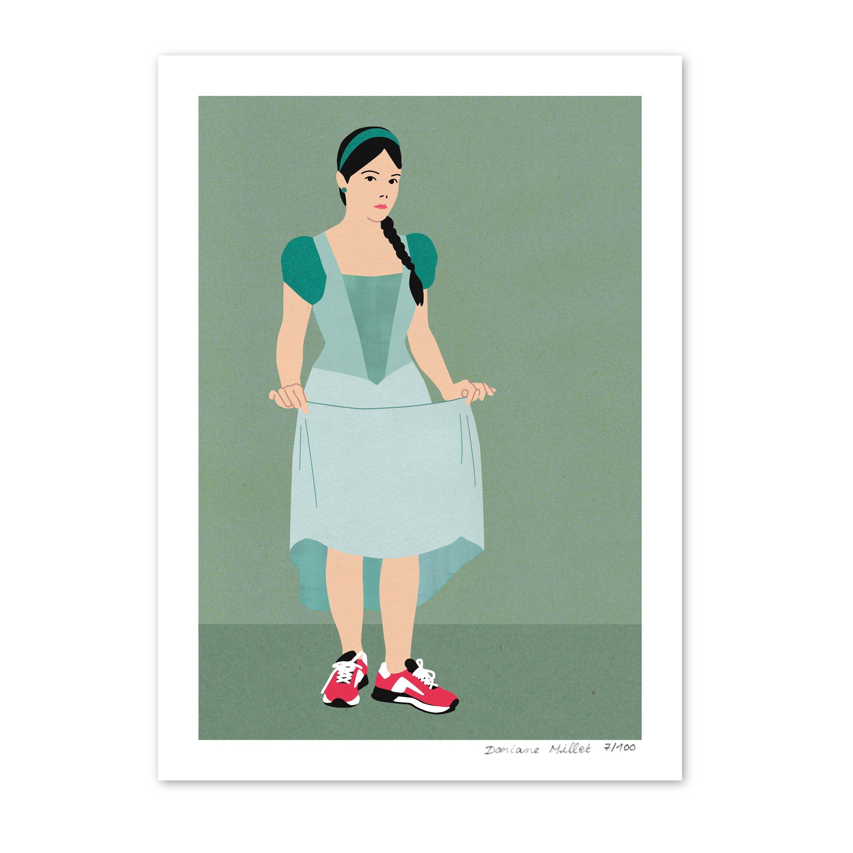 Füße auf dem Boden | Kunstdruck 13x18 cm | Signierte limitierte Auflage