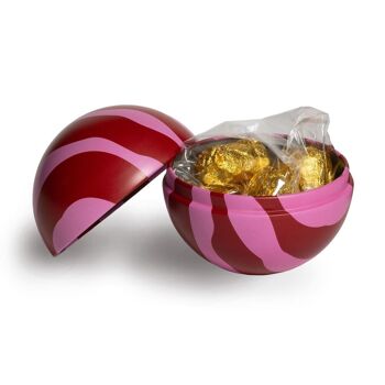 Boule de Noël en boîte rechargeable ARNE et LUCIA TRIO (Julkulor de style scandinave) aux truffes au chocolat végétaliennes 3