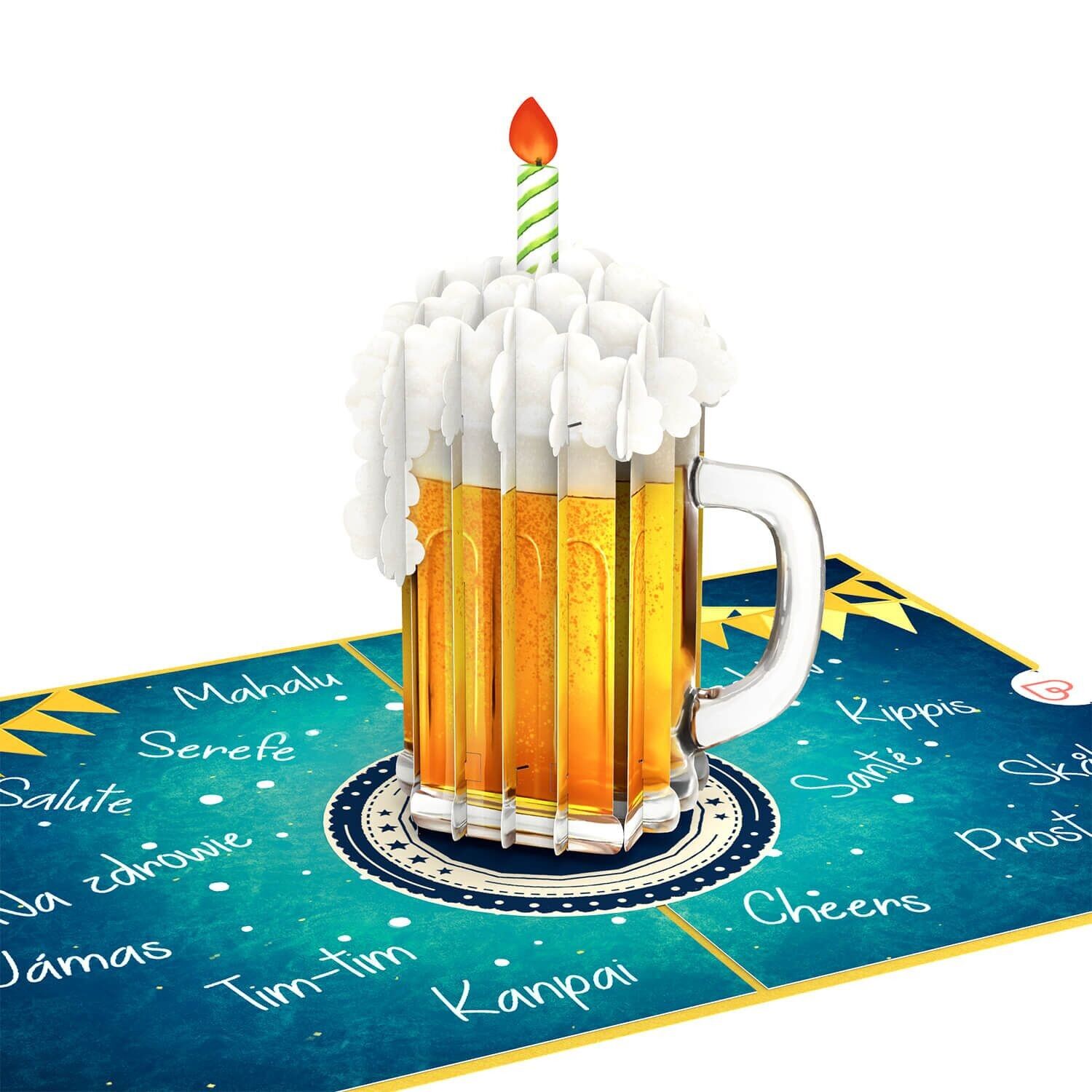 Carte pop-up Joyeux Beerthday