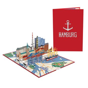 Carte pop-up de Hambourg 2