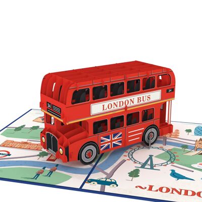 Carte pop-up de bus de Londres