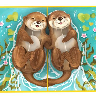 You're my Otter Half Pop-Up Card