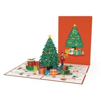 Carte pop-up Sapin de Noël Ô toi joyeux 2