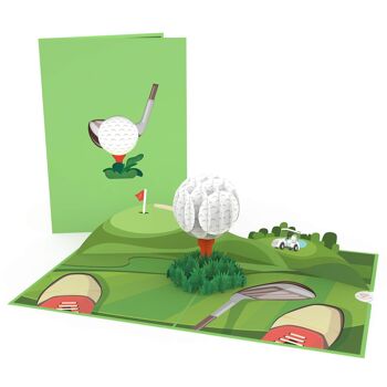 Carte pop-up balle de golf 2