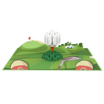 Carte pop-up balle de golf 3