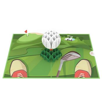 Carte pop-up balle de golf 4