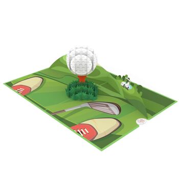 Carte pop-up balle de golf 5