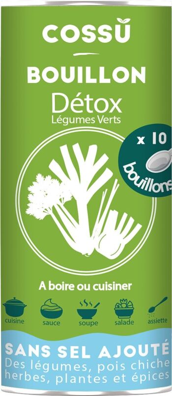 Bouillon de Légumes Détox - Légumes Verts 40 g