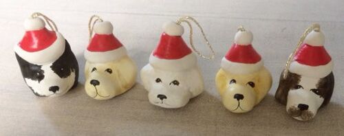 Merryfield Pottery - Christmas Designer Dogs in Hats Design