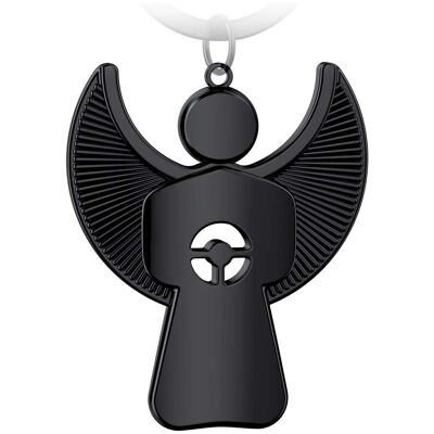 "Pikto" Guardian Angel Keyring with Steering Wheel - Angel Lucky Charm