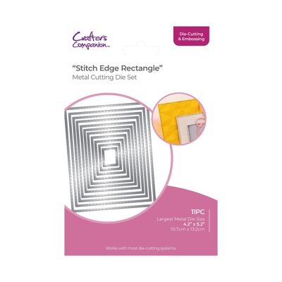 Crafters Companion - Die Cutting & Embossing - Stitch Edge Rectangle