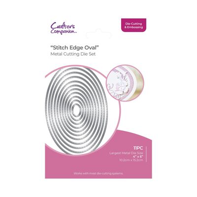 Crafters Companion - Die Cutting & Embossing - Stitch Edge Oval