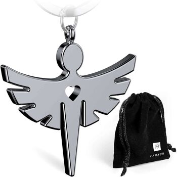 Porte-clés ange gardien "Fabiel" avec coeur - porte-bonheur ange 2