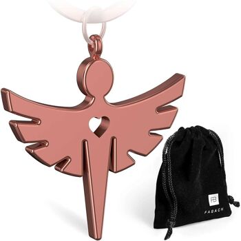 Porte-clés ange gardien "Fabiel" avec coeur - porte-bonheur ange 3