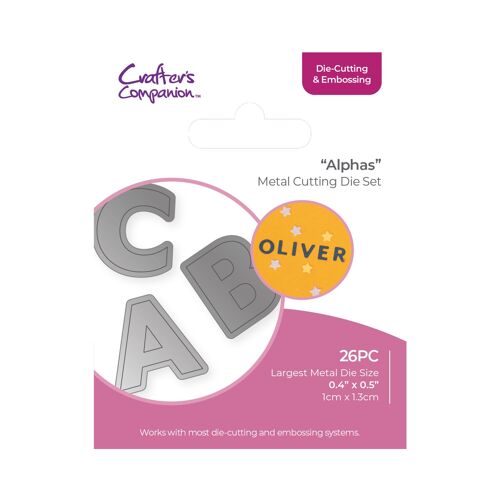 Crafters Companion - Die Cutting & Embossing - Alphas