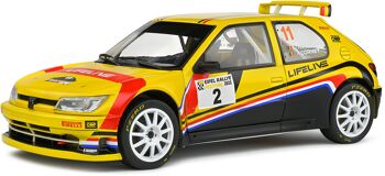 SOLIDO - Peugeot 306 Maxi Yellow Rallye Festival - Échelle 1/18ème 1