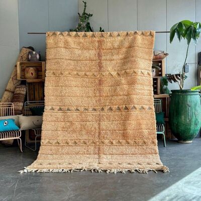Alfombra bereber marroquí contemporánea de lana