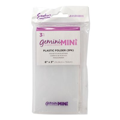 Gemini Mini Accessories - Plastic Folder - 3 pack