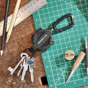 Porte-clés à enrouleur "Anchor Key PRO" yo-yo avec corde aramide extensible 5