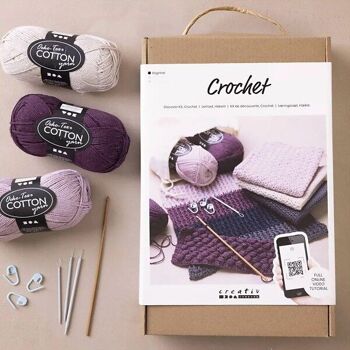 Kit créatif crochet - Tout pour apprendre le crochet 1