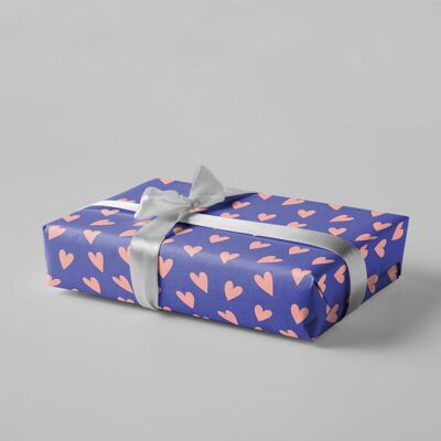 Gift wrap - hearts - no.221