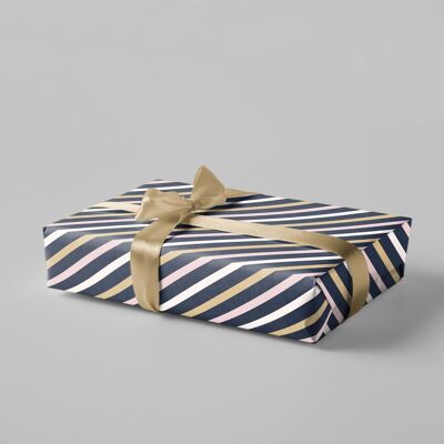 Gift wrap - stripes 3-coloured - No.237