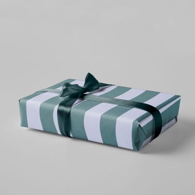 Gift wrap - stripes - green/lilac - No.246