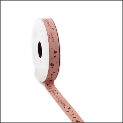 Band – Schokoladenliebhaber – Marmor – Samt – 15 mm