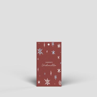 Small Gift Tag - Snowflakes No.152