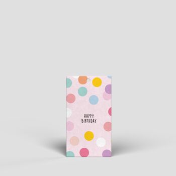 Petite étiquette cadeau - Cercles colorés - No. 155 1
